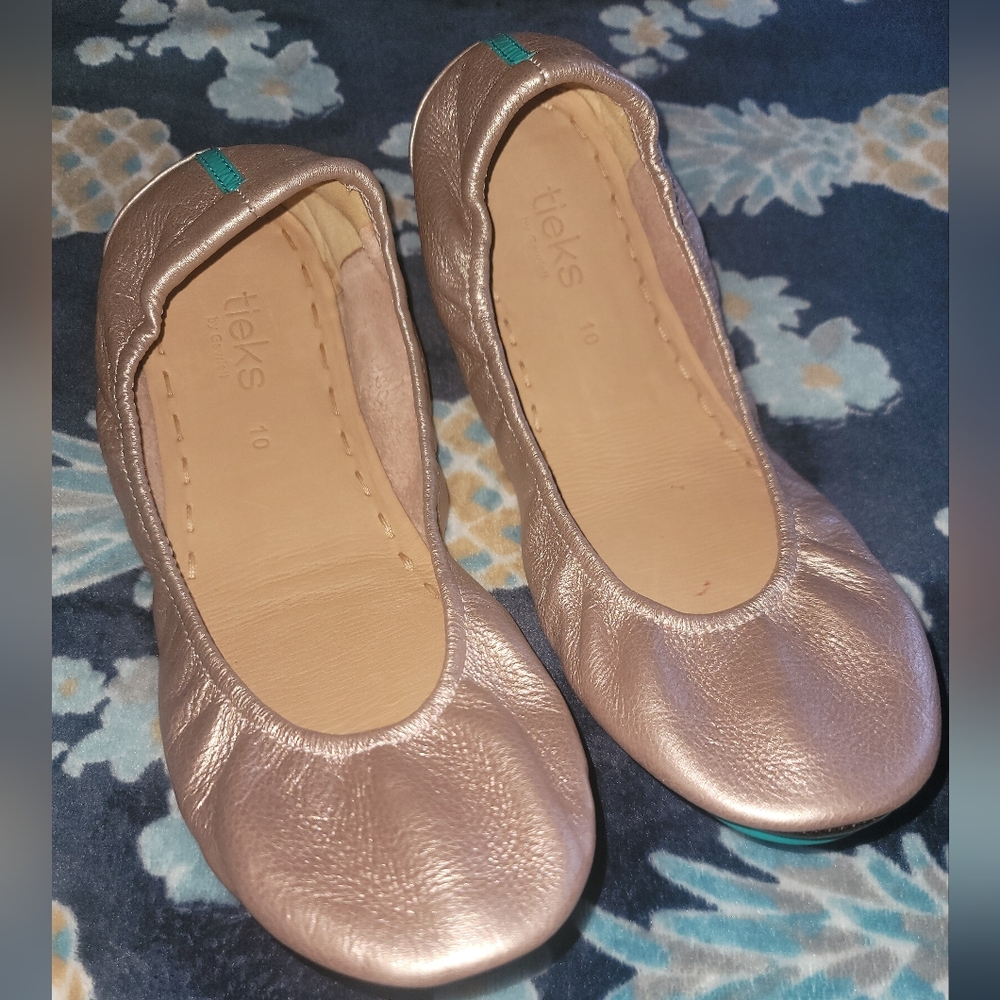 Tieks Rose gold metallic flats